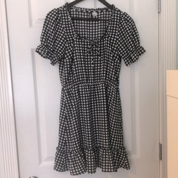 Babydoll Gangnam puff sleeve dress - Picture 2 of 5